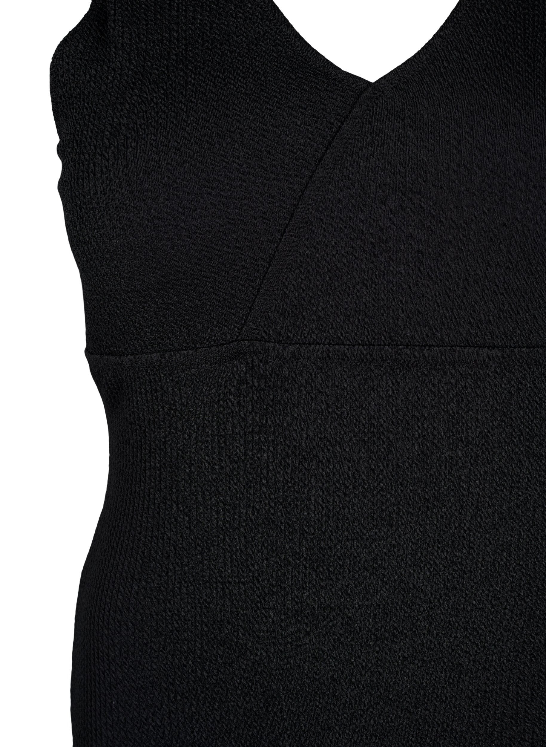Zizzifashion Swimsuit with crepe structure and wrap effect, Black, Packshot image number 2
