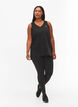 Sports top with V-neck, Black, Model image number 1