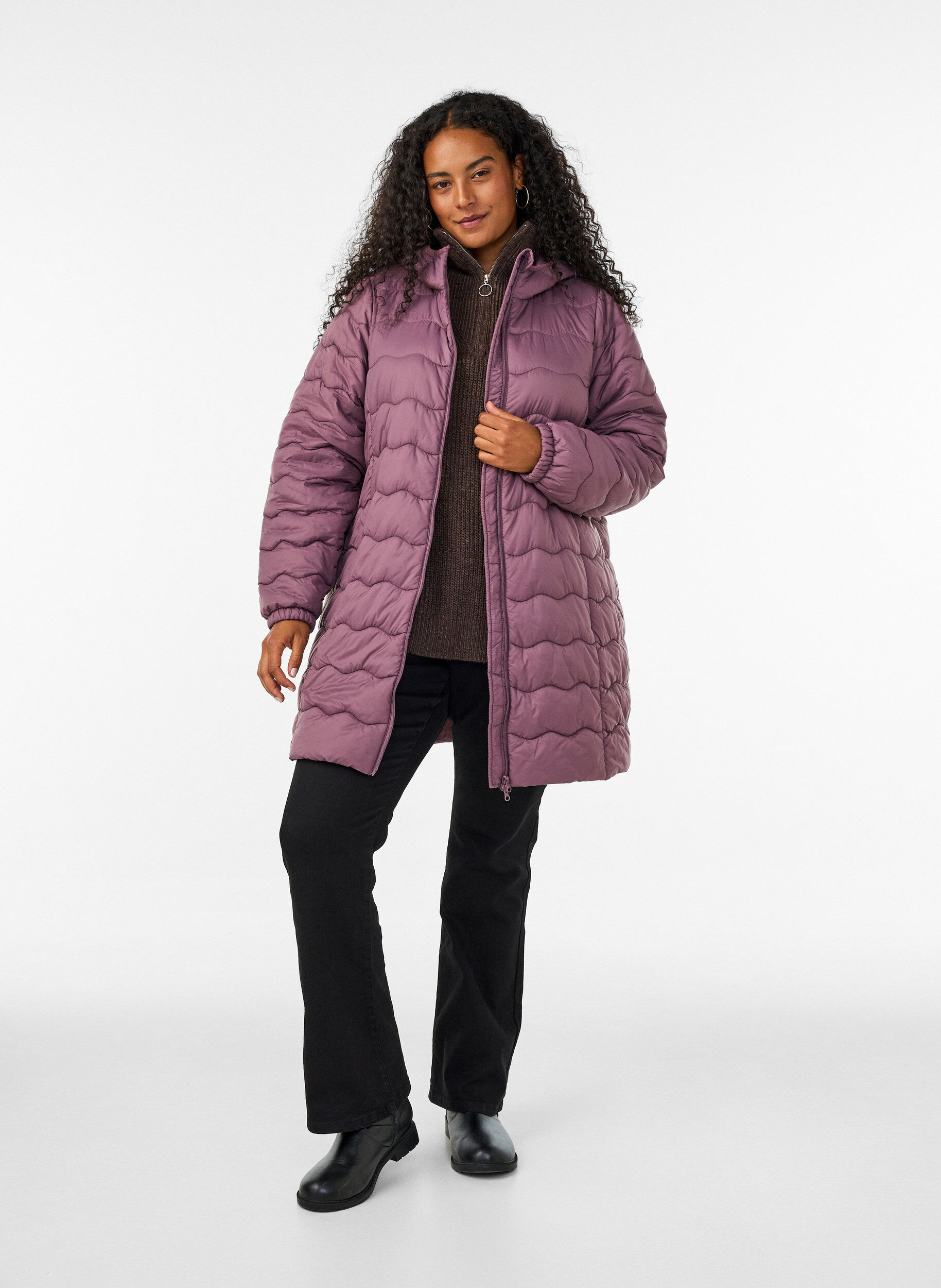 ZizzifashionQuilted jacket, Rose, Model image number 1