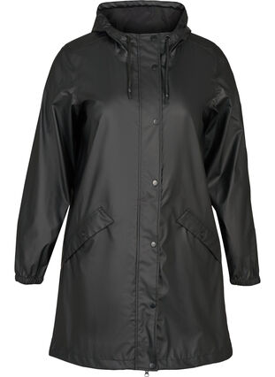 Rain jacket, Black, Packshot image number 0