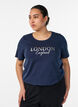 T-shirt with motif, Blue, Model image number 0