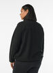 Fleece jacket with pockets, Black, Model image number 2