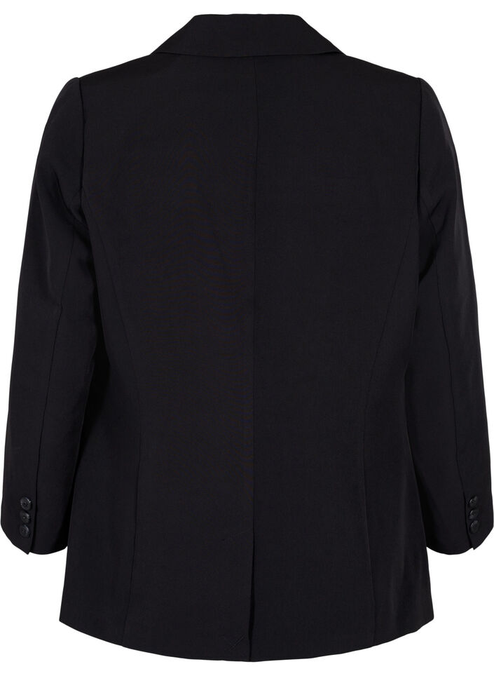 Blazer with a single button closure, Black, Packshot image number 1