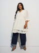 A-line dress with layered ruffles, Vanilla, Model image number 1
