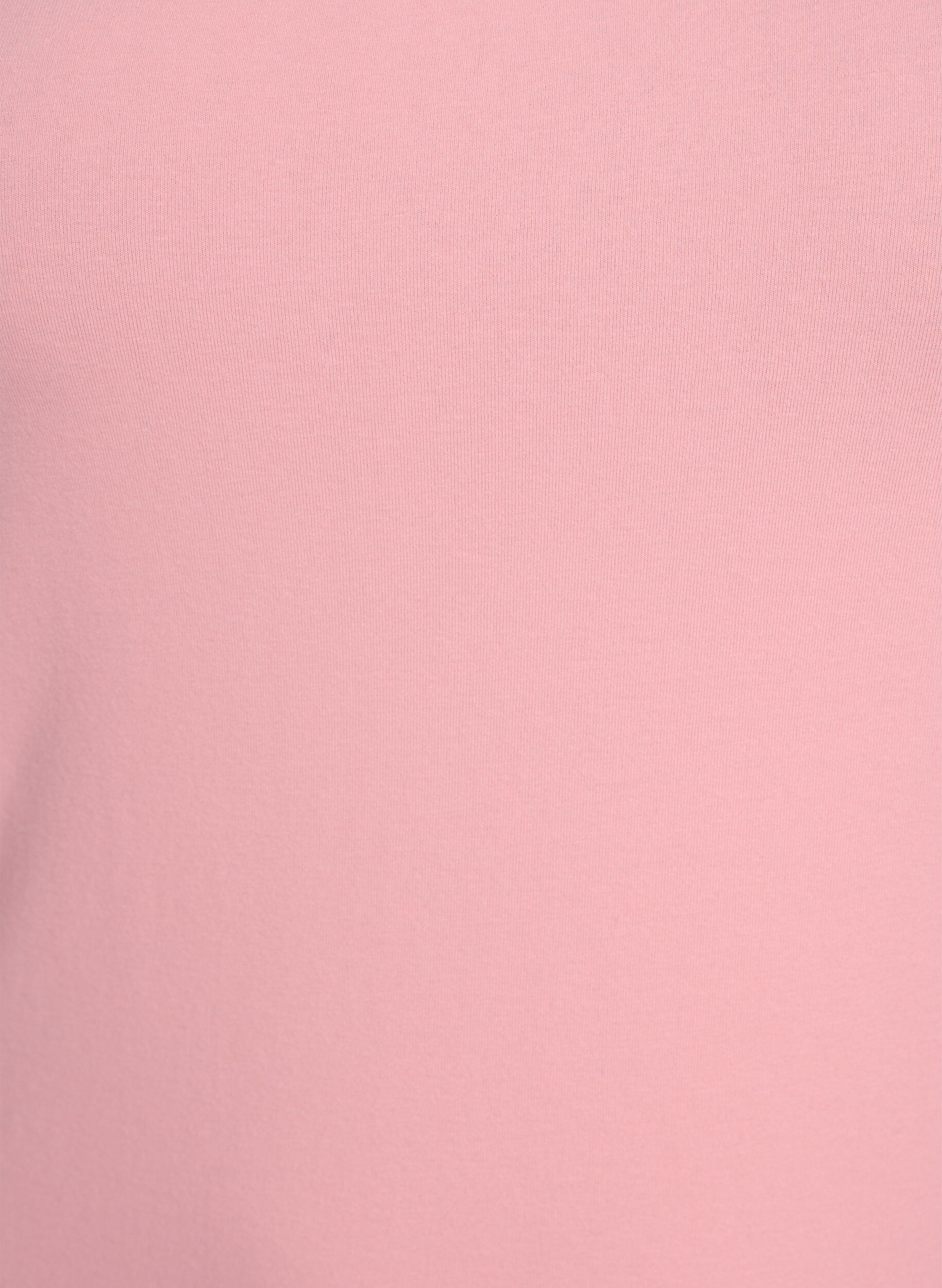 Zizzifashion Solid color basic top in cotton, Rose, Packshot image number 2