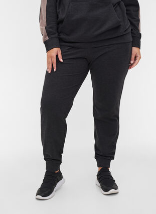 Loose sweatpants with pockets, Black, Model image number 2