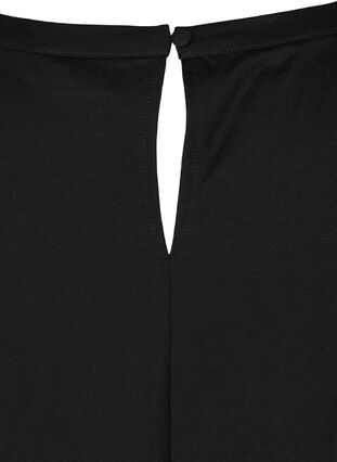 Blouse with 3/4 length sleeves, Black, Packshot image number 3