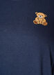 Organic cotton T-shirt with teddy bear motif, Blue, Packshot image number 2