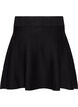 Short knitted A-line skirt, Black, Packshot image number 1