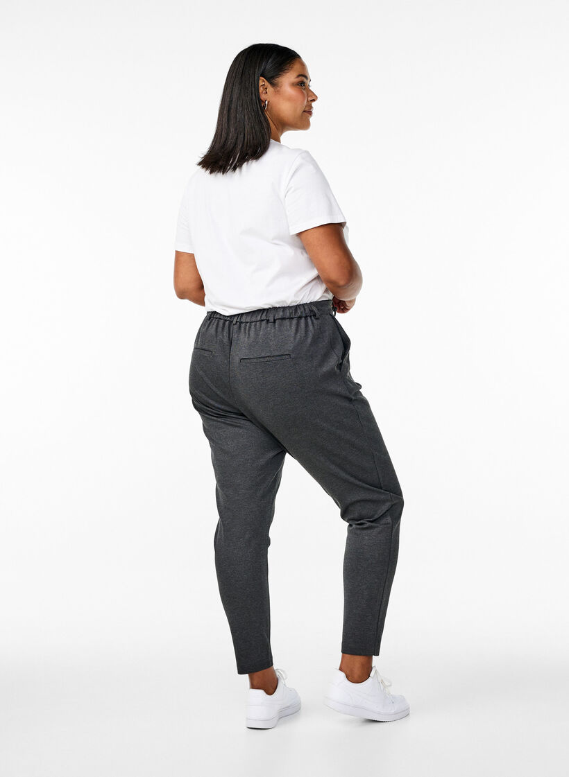 Cropped Maddison trousers, Dark Grey, Model image number 1