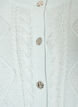 Cable-knit cardigan with decorative buttons, Light Blue, Packshot image number 2