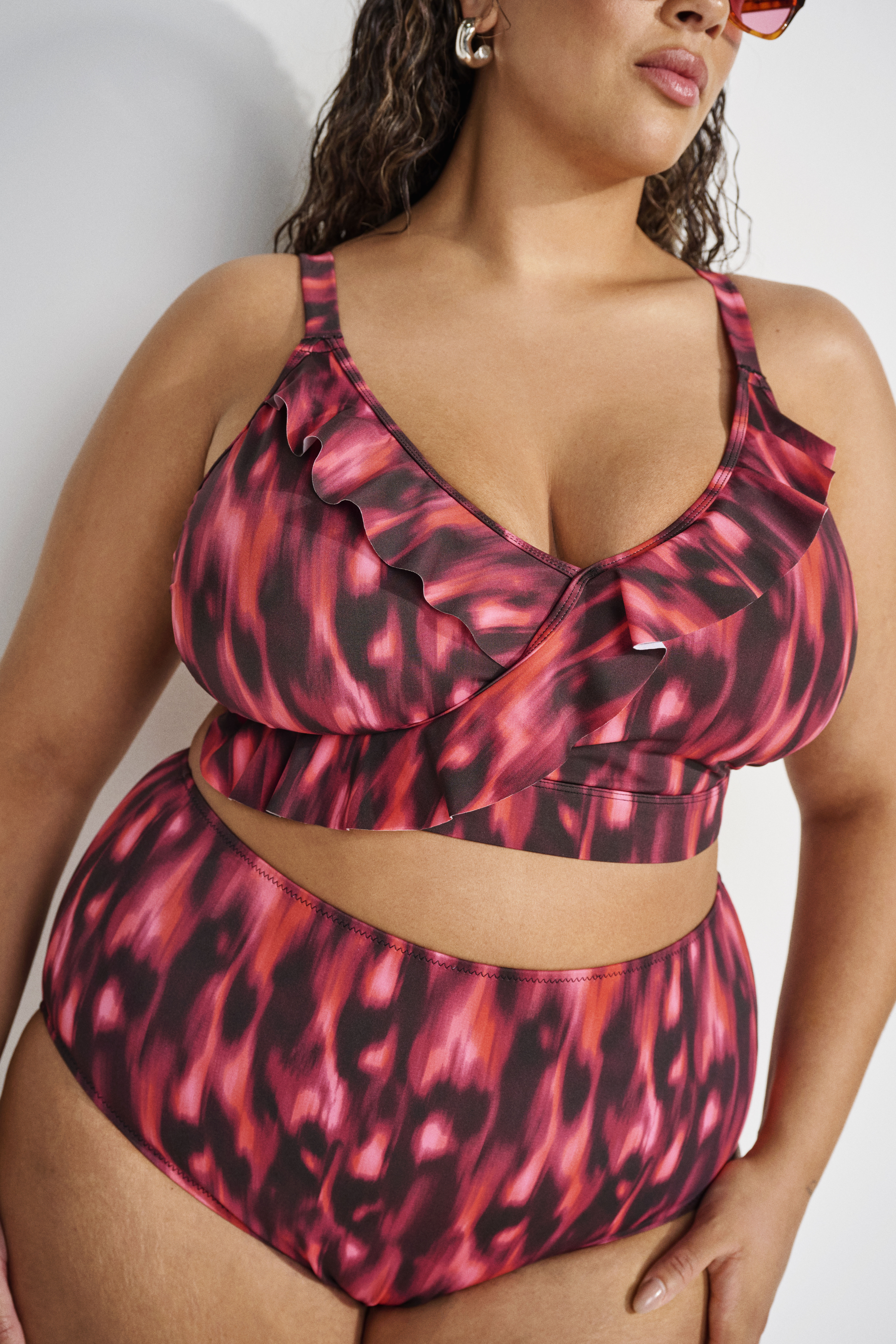 Zizzifashion Ruffled bikini, , Model