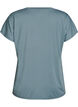 Loose training t-shirt with v-neck, Grey, Packshot image number 1