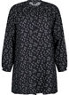 Long-sleeved tunic with floral print, Black, Packshot image number 0