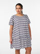 Viscose dress with cutline, Blue, Model image number 0