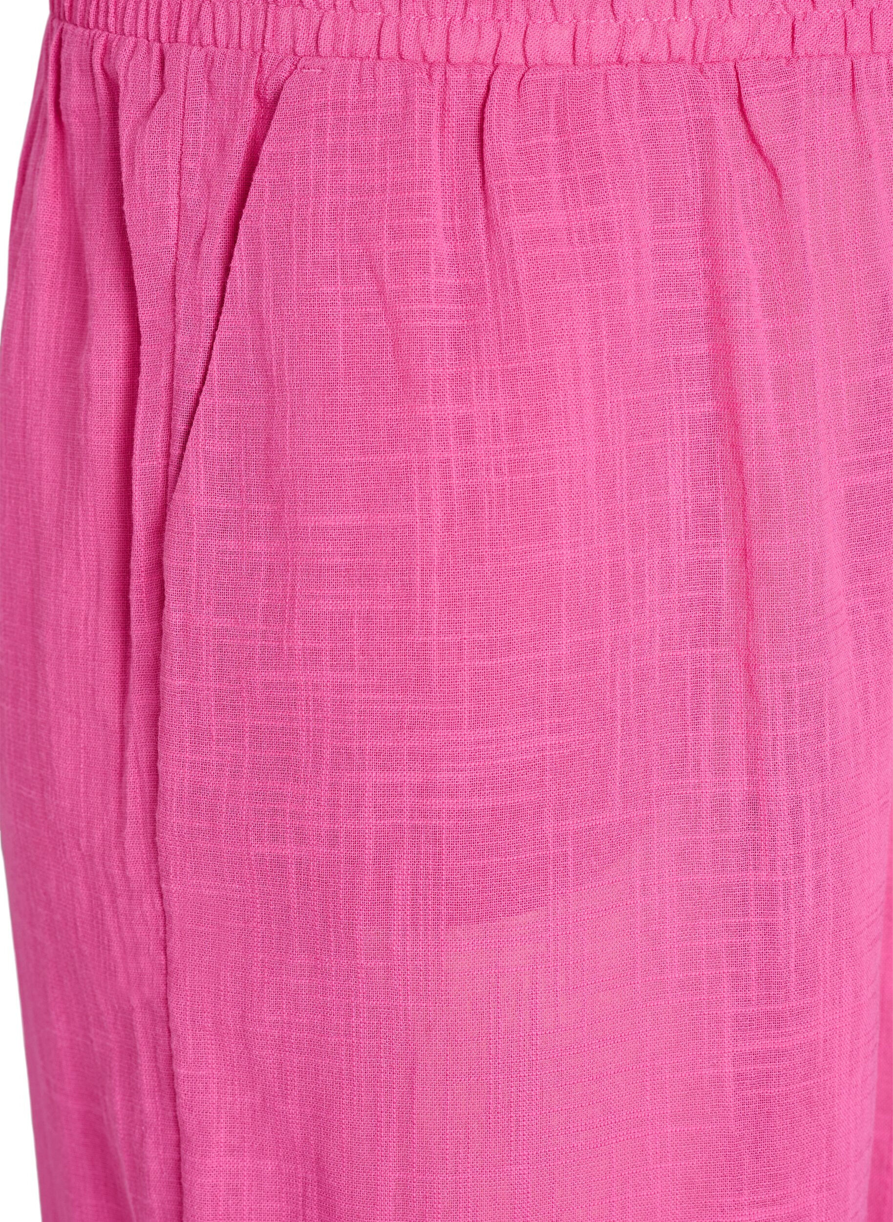 Zizzifashion FLASH - Straight fit trousers with high waist, Pink, Packshot image number 2