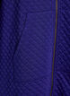 Long quilted zip-up hoodie with pockets, Purple, Packshot image number 3