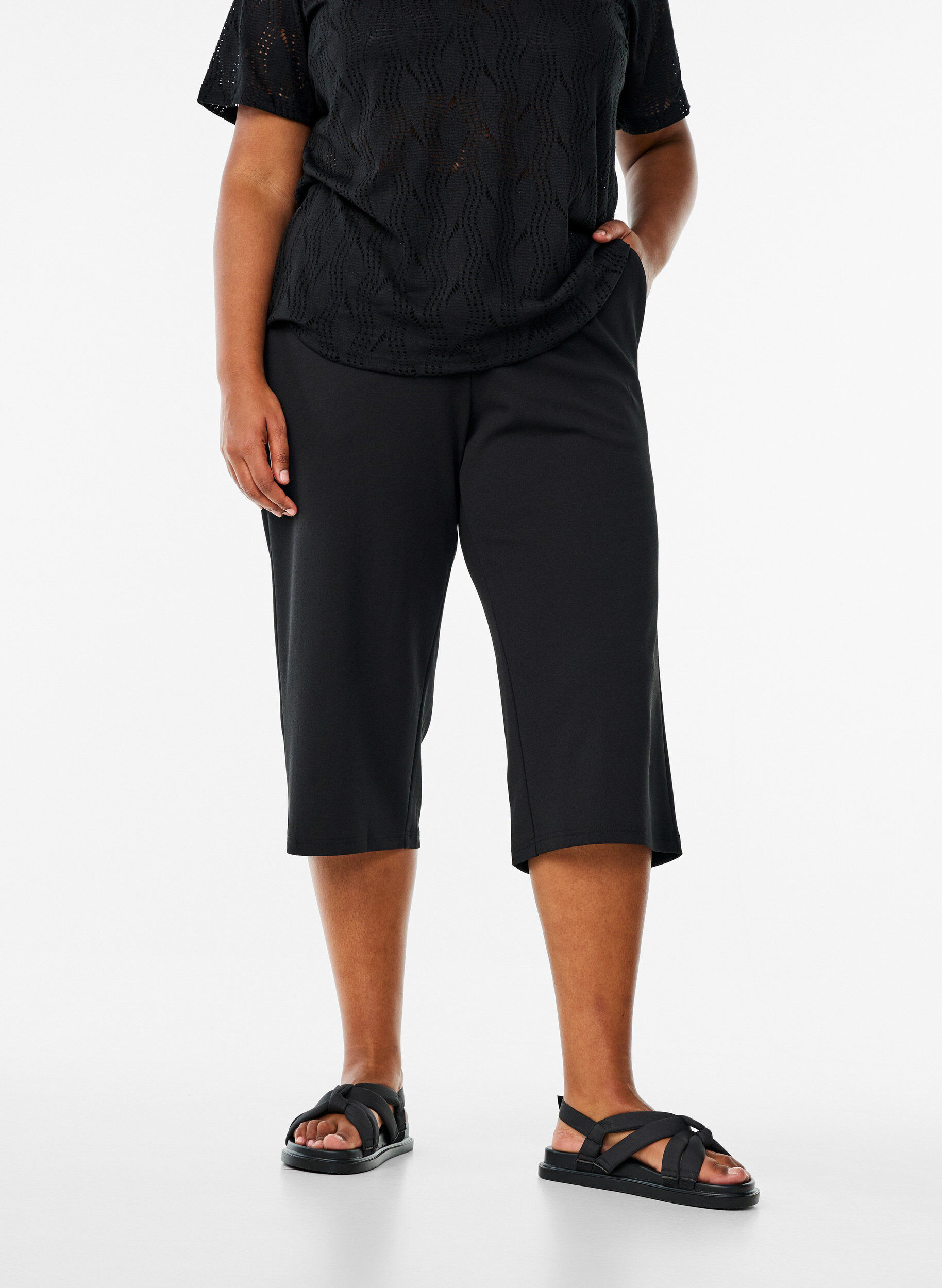 Zizzifashion FLASH - High-waisted knickers with a loose fit, Black, Model image number 3