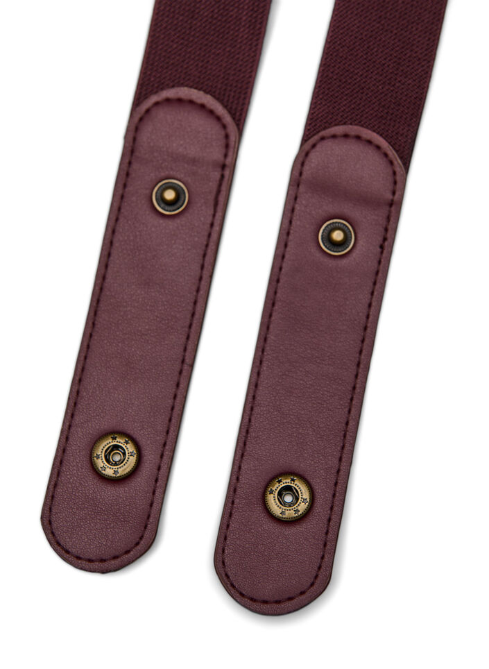Elastic belt, Dark Bordeaux, Packshot image number 2