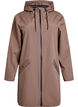 Rain jacket with pockets and a hood, Brown, Packshot image number 0