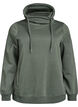 FLASH - Sweatshirt with high collar and pockets, Green, Packshot image number 0