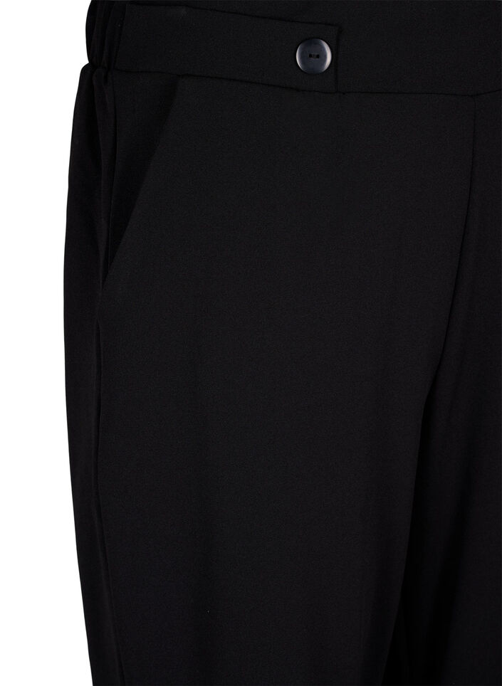 Loose trousers with pockets, Black, Packshot image number 2