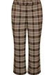 Checked trousers with wide legs, Brown, Packshot image number 0