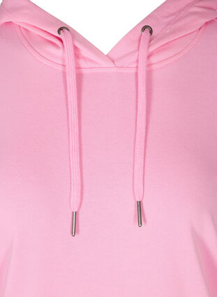 Sweatshirt with hood and pockets, Prism Pink, Packshot image number 2