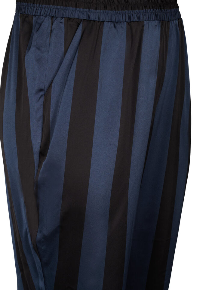 Cropped trousers with stripes, Blue, Packshot image number 2