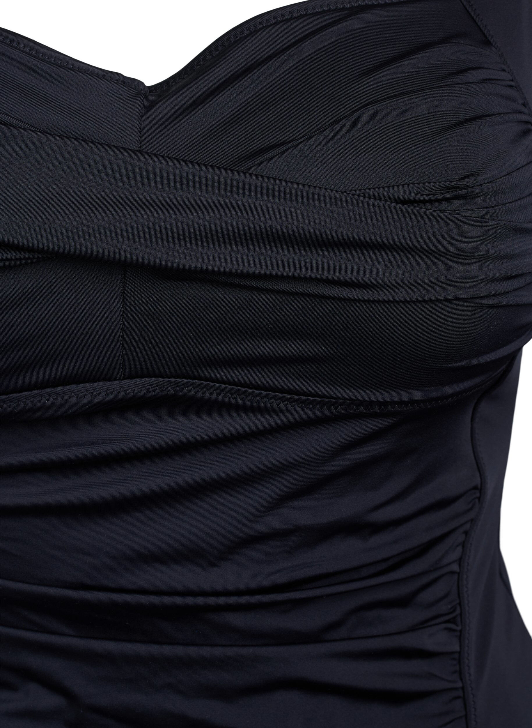 Zizzifashion Tankini with drapes, Black, Packshot image number 2