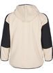 Fleece jacket with hood and pockets, Beige, Packshot image number 1