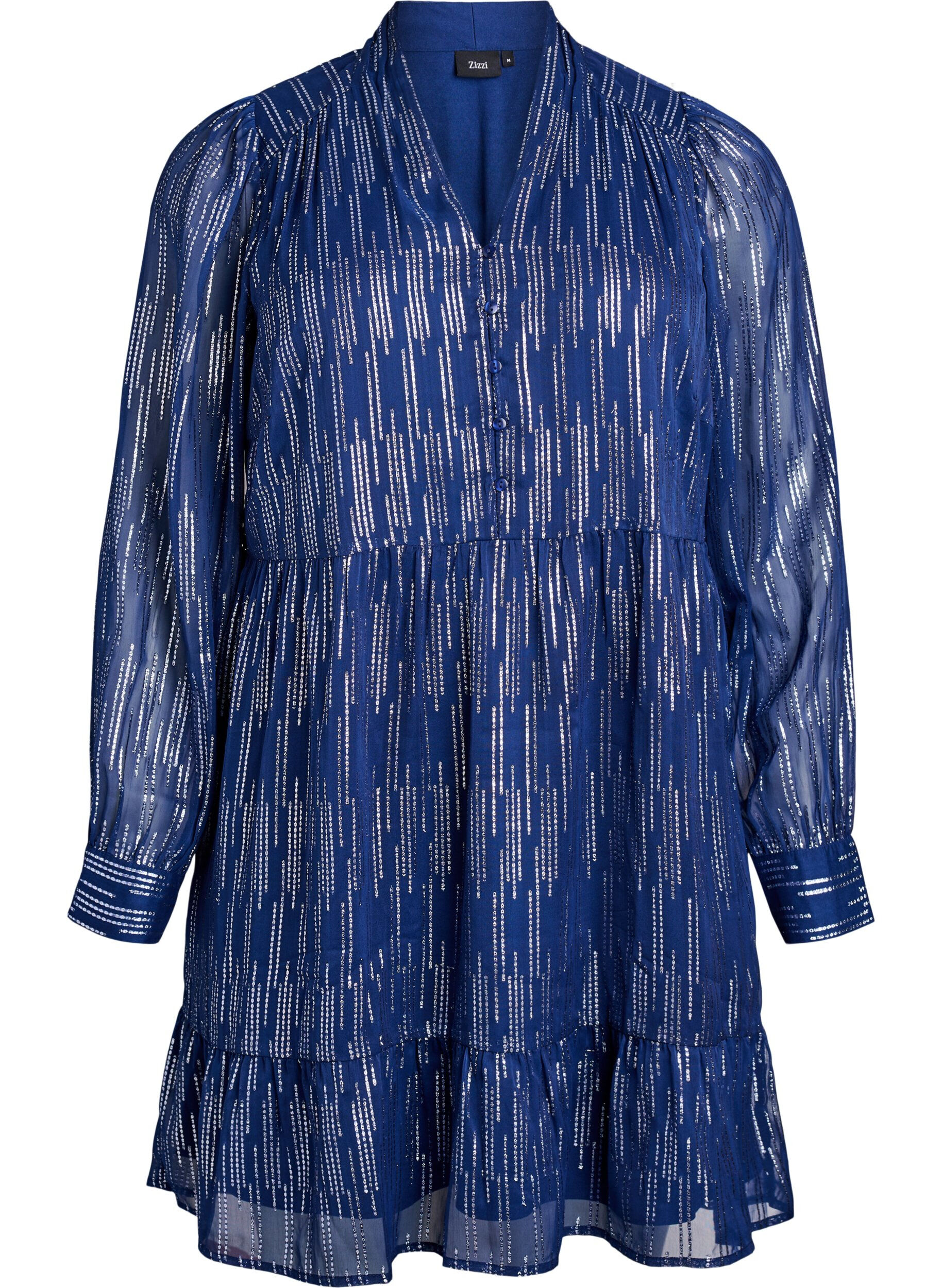 Short party dress with glitter pattern