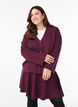 Short knitted A-line skirt, Dark Bordeaux, Model image number 0