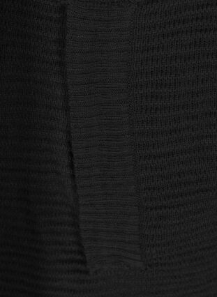 Knitted cardigan with pockets, Black, Packshot image number 2