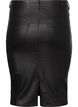Coated skirt with slit, Black, Packshot image number 1