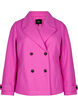 Short wool-look coat with pockets, Purple Orchid, Packshot image number 0
