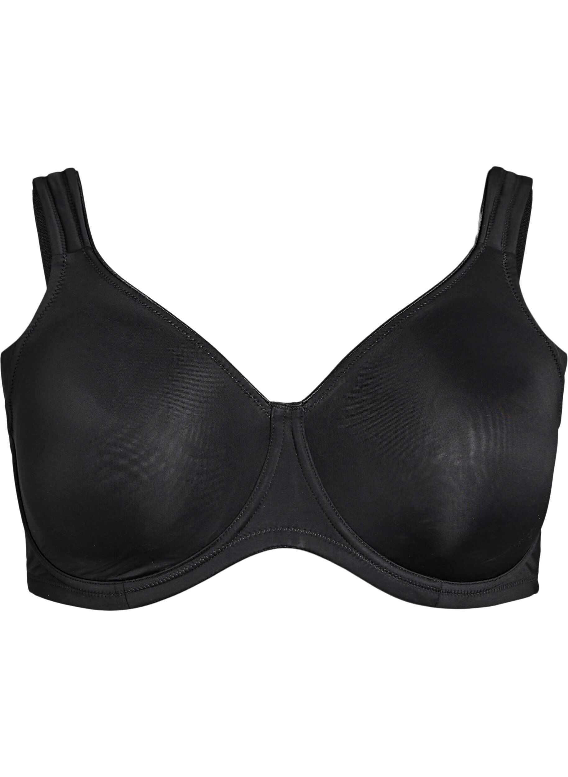 ZizzifashionComfort bra with underwire and moulded cups, Black, Packshot image number 0