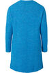 Long knitted cardigan with wool and pockets, French Blue, Packshot image number 1