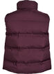 Short puff vest with high collar, Dark Bordeaux, Packshot image number 1