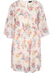 Printed pleated dress with tie string, Sugar Swizzle Flower, Packshot image number 0