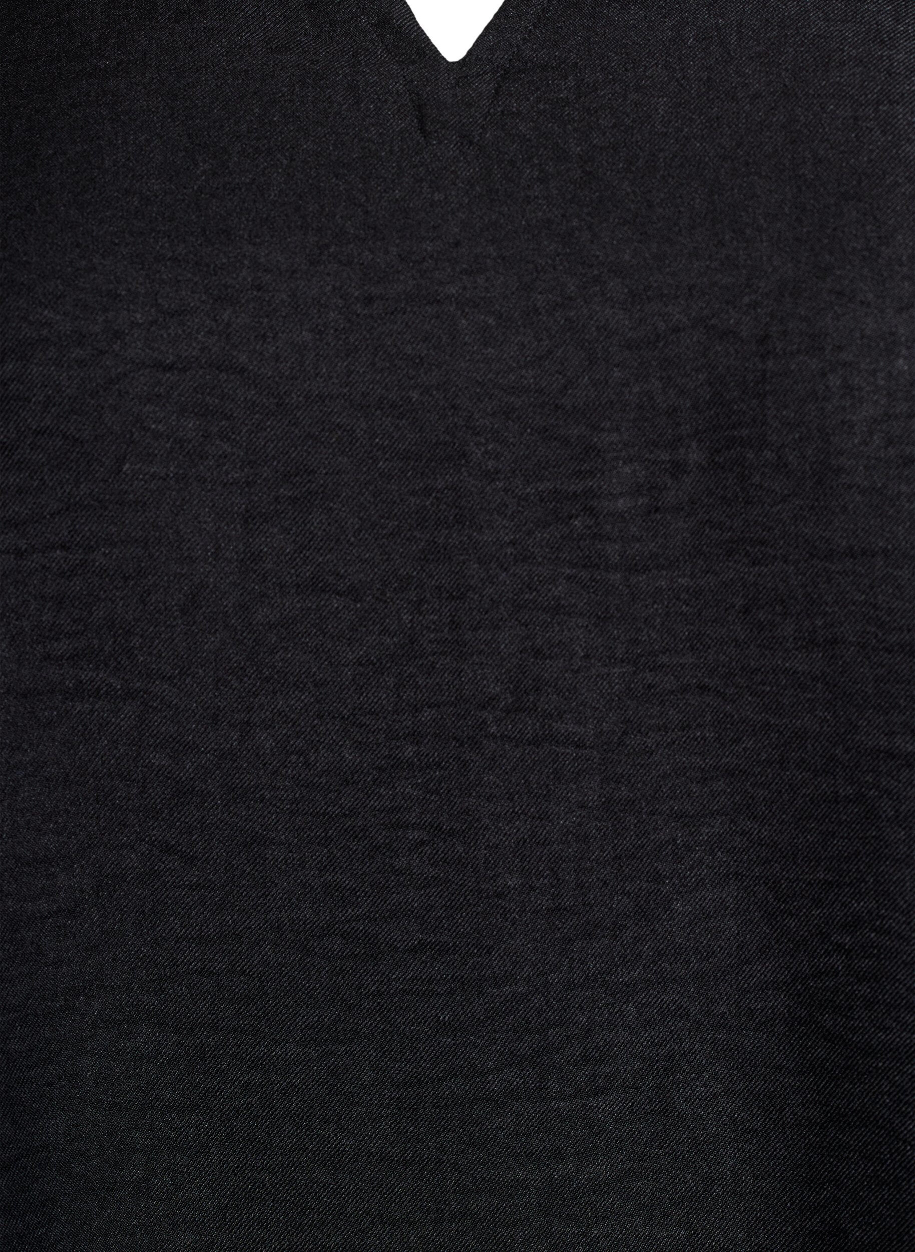 Zizzifashion Tunic with V-neck, Black, Packshot image number 2