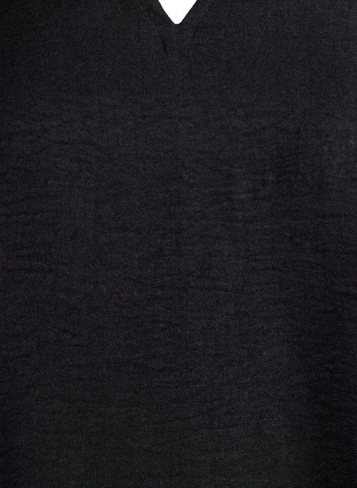 Tunic with V-neck, Black, Packshot image number 2