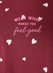 Printed night top, Red, Packshot image number 2
