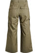 Wide-leg cargo trousers with a high waist, Green, Packshot image number 1