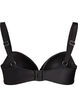 Bikini top with underwire and draping, Black, Packshot image number 1