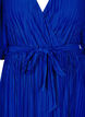 Pleated midi dress with batwing sleeves, Blue, Packshot image number 2