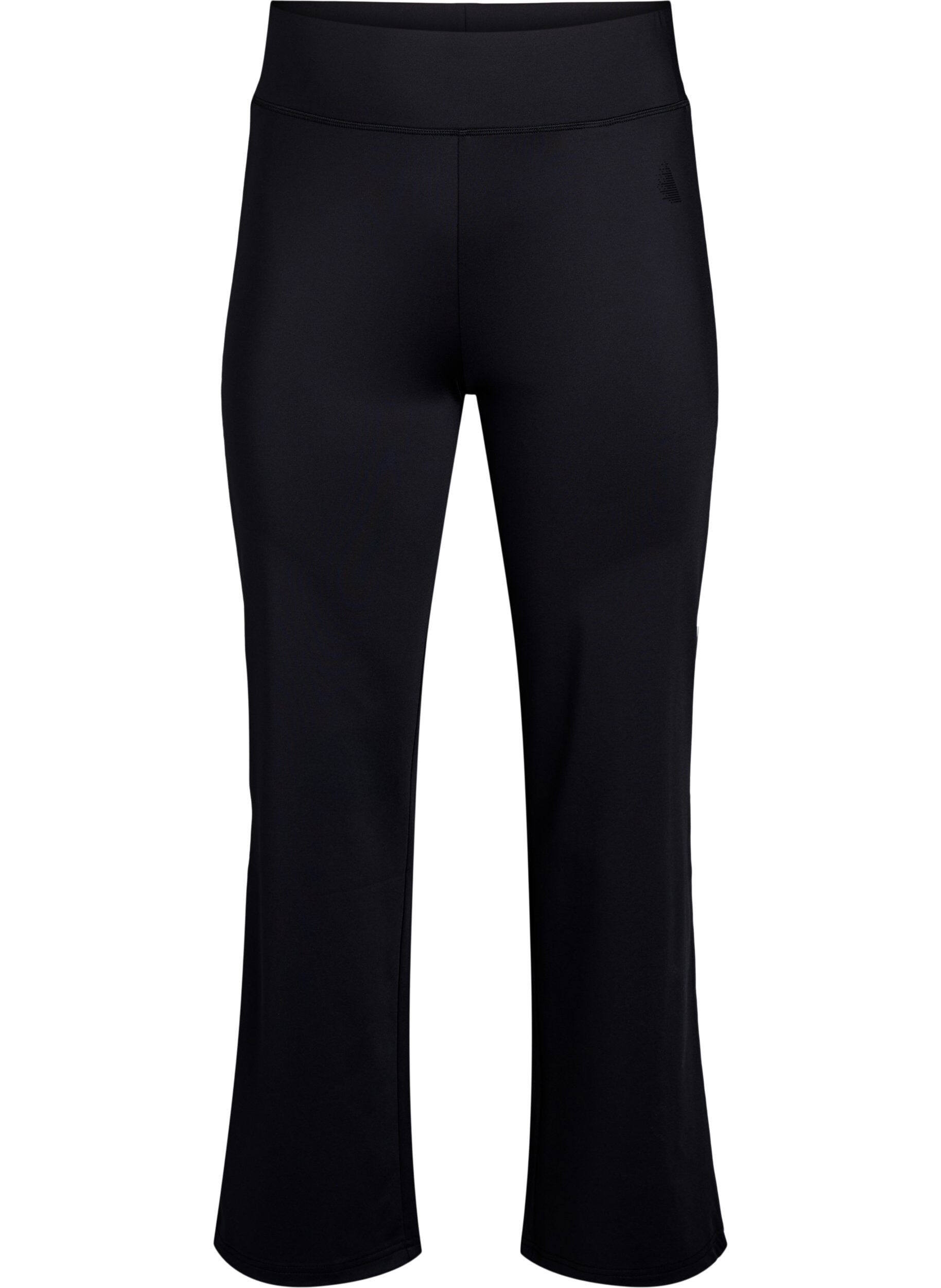Zizzifashion Flared workout pants with contrast piping, Black, Packshot image number 0