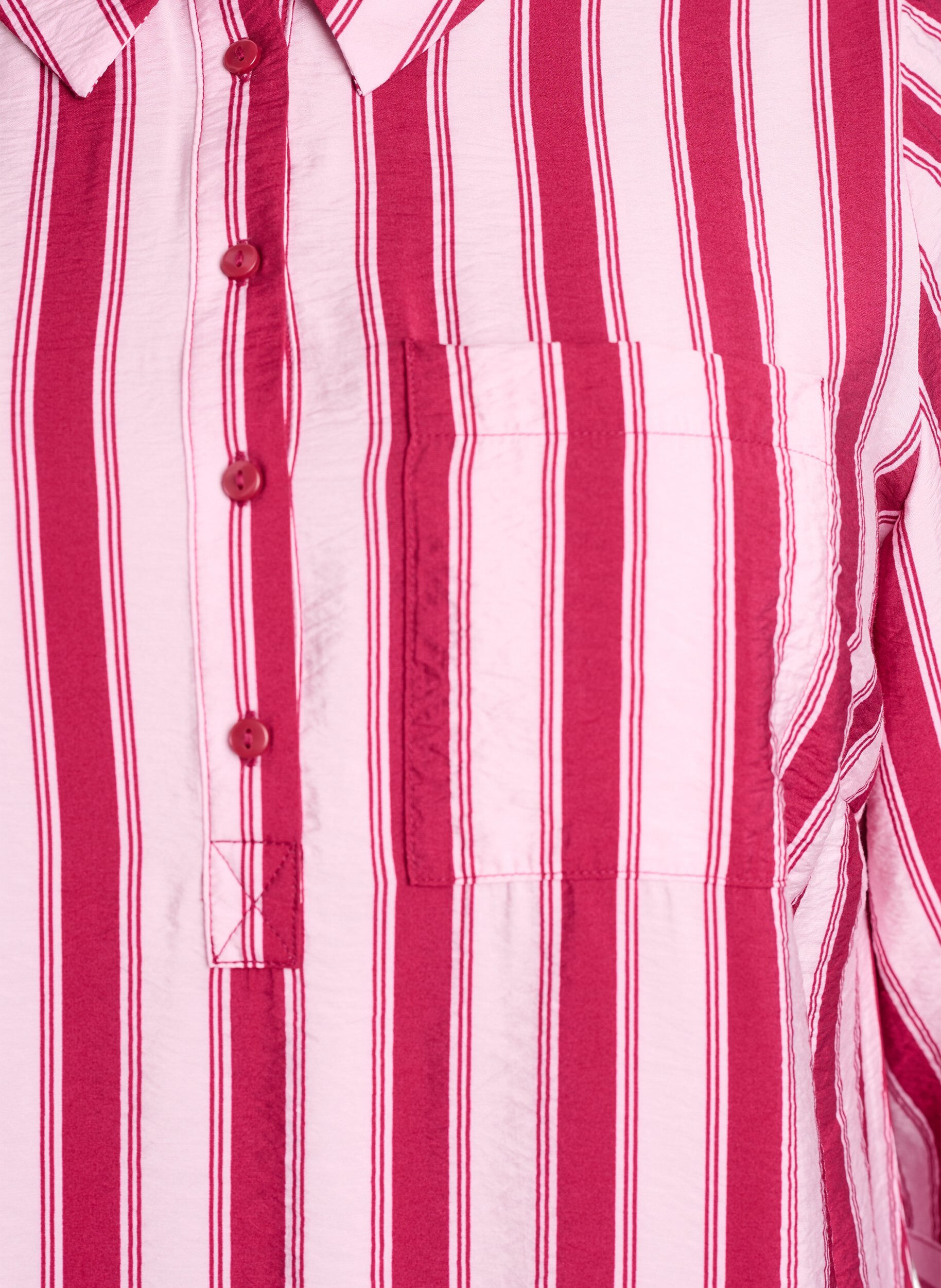 ZizzifashionShort dress with collar and chest pocket, Pink, Packshot image number 2