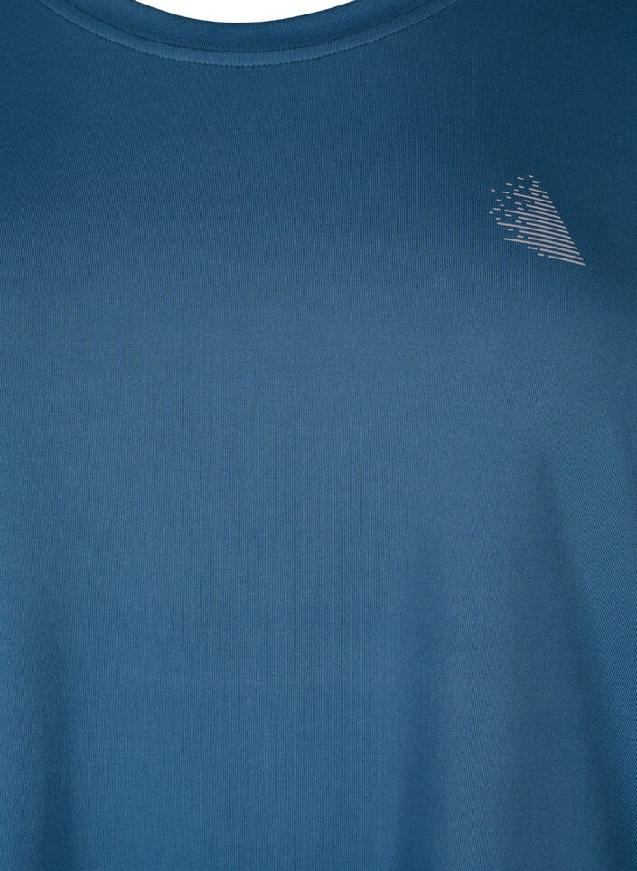 Training blouse with 3/4 sleeves, Petrol, Packshot image number 2