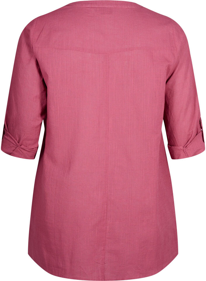 Cotton tunic with 3/4 sleeves, Malaga, Packshot image number 1